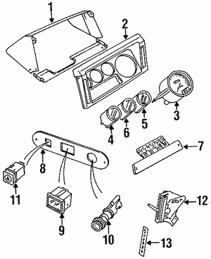 Instruments & Gauges for 1995 Land Rover Defender 90 | OEM
