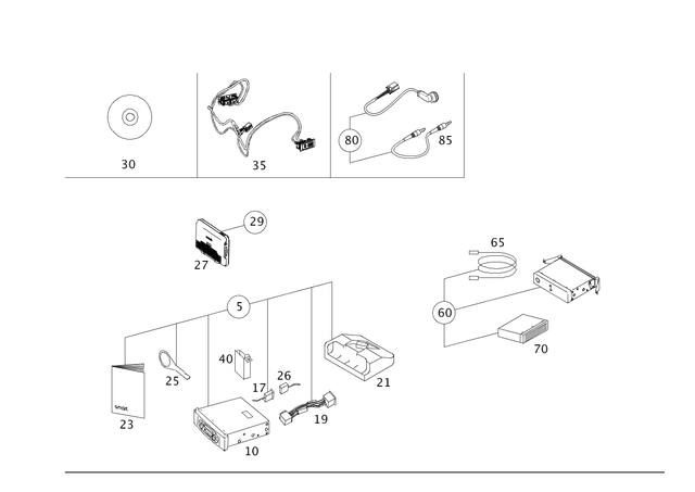7611V005C59Z00 - Electrical System: Radio Am/Fm CD for Smart Image image