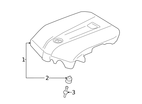 Engine Appearance Cover for 2018 Lexus LS500h #0