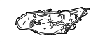 8111B48K00 - : 2023-2024 Lexus - Headlamp Housing for Lexus: RX350, RX350h, RX450h+, RX500h Image