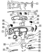 68217665AF - Interior Trim: Instrument Panel Reinforcement for Mopar Image