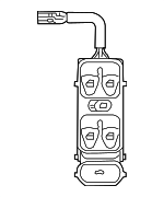 20982036107167 - Electrical: Door Window Switch for Mercedes-Benz Image