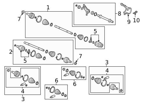 Drive Axles for 2021 Honda Odyssey #0
