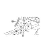 6101444 - Interior Trim: Hex Nut And Washer for Chrysler: 300M, Concorde, Pacifica, Town &amp; Country, Voyager | Dodge: Caliber, Caravan, Charger, Grand Caravan, Intrepid, Magnum, Viper | Jeep: Compass, Liberty, Patriot, Wrangler Image