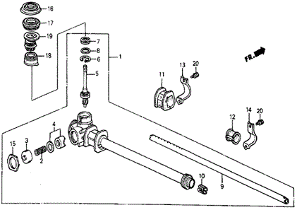 Steering Gear Box (2) for 1987 Honda Civic #0