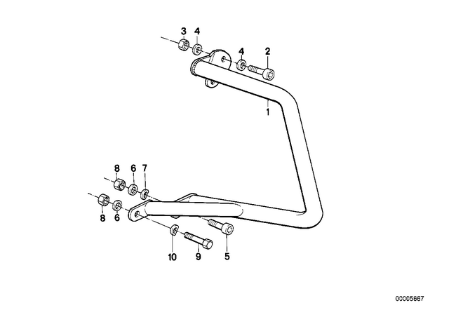 7129901130 - Frame and Mounting Parts: Isa Screw - M6X20-8.8-ZNNIV for BMW-Motorrad Image