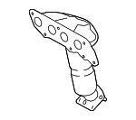 ZZCC2050X - : Catalytic Converter With Integrated Exhaust Manifold for Mazda Image