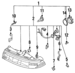 8BHV51040A - : Headlamp Assembly for Mazda Image