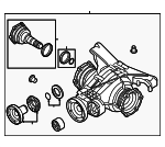 DB500043G - Universals &amp; Rear Axle: Carrier for Audi: A4, A4 allroad, A4 Quattro, A5 Quattro, A5 Sportback Image