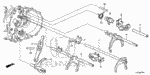 24200PYZ000 - Transmission - Manual: FORK, GEARSHIFT (5-6) for Honda Image