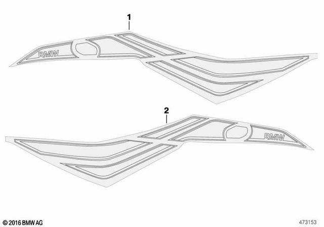 51148563855 - : Decor, Left Side Section for BMW-Motorrad Image