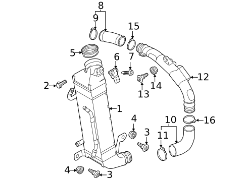 Intercooler for 2015 Volkswagen Jetta #3