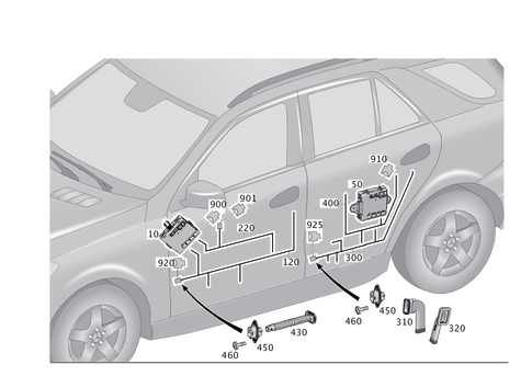 Door Wiring Harness and Door Control Unit for 2016 Mercedes-Benz GLE400 #0
