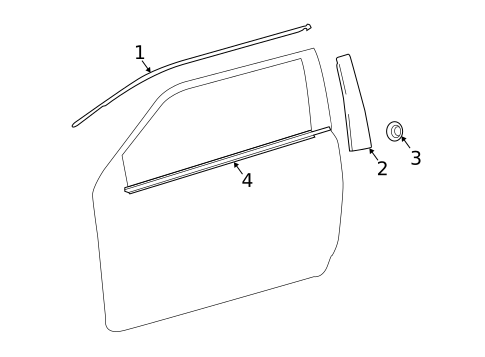 Exterior Trim - Door for 2012 Scion tC #0