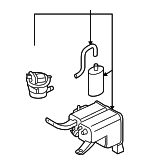7L8201801B - Emission System: Vapor Canister for Audi Image