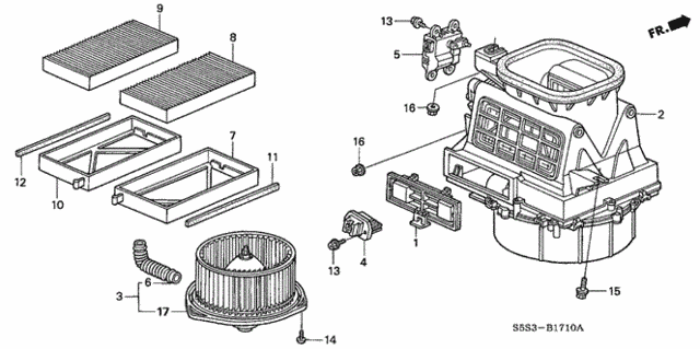 Heater Blower for 2004 Honda Civic #0