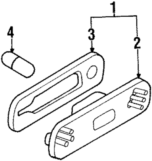 Side Marker Lamps for 1988 Nissan 300ZX #0
