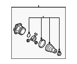 1K0498103Q - Suspension: Inner Joint Assembly for Volkswagen Image