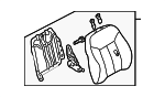 B25J88180C43 - : Seat Back Assembly for Mazda: Protege Image