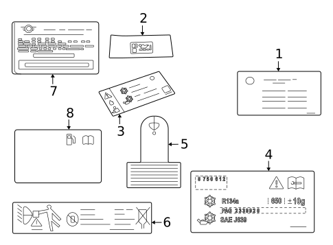 Information Labels for 2020 BMW 540i #11