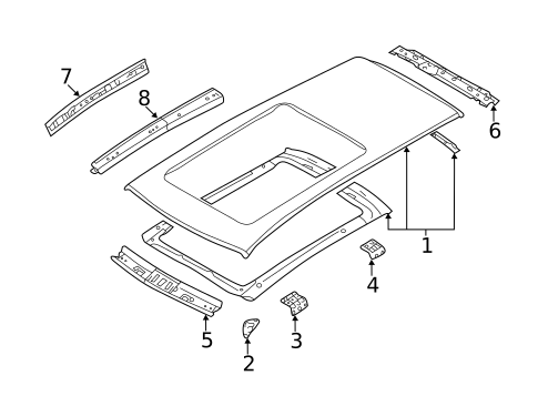 Roof & Components for 2023 Subaru Ascent #0