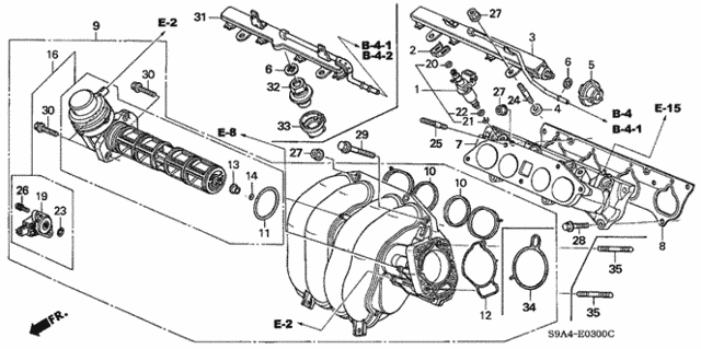 Intake Manifold for 2003 Honda CR-V #0