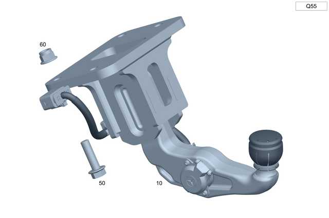 4653102700 - Frame/Trailer Coupling: Trailer Hitch for Mercedes-Benz Image image