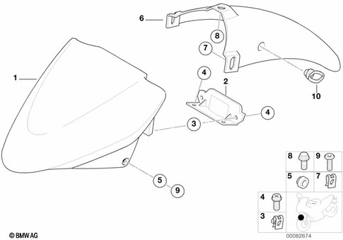 Front Wheel Fender for 2002 BMW-Motorrad R 1150 R #0
