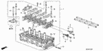 12100RBB000 - Engine: CYLINDER HEAD ASSY. for Acura Image