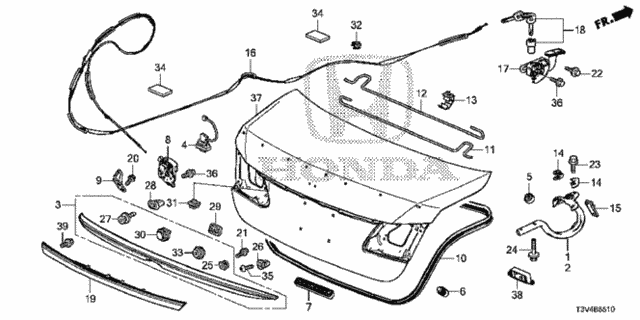 Trunk Lid for 2014 Honda Accord #0