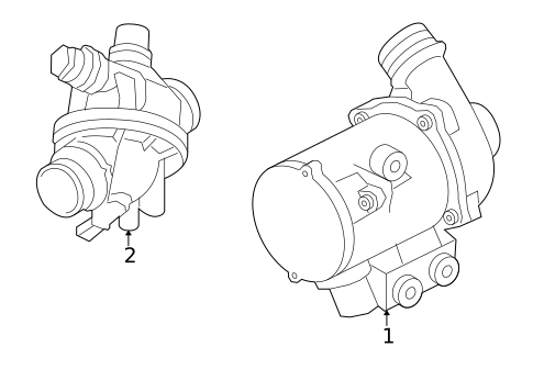 Water Pump for 2009 BMW X3 #0
