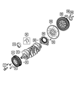 4893989AA - 1.4LTurbo; Engine: Crankshaft for Mopar Image