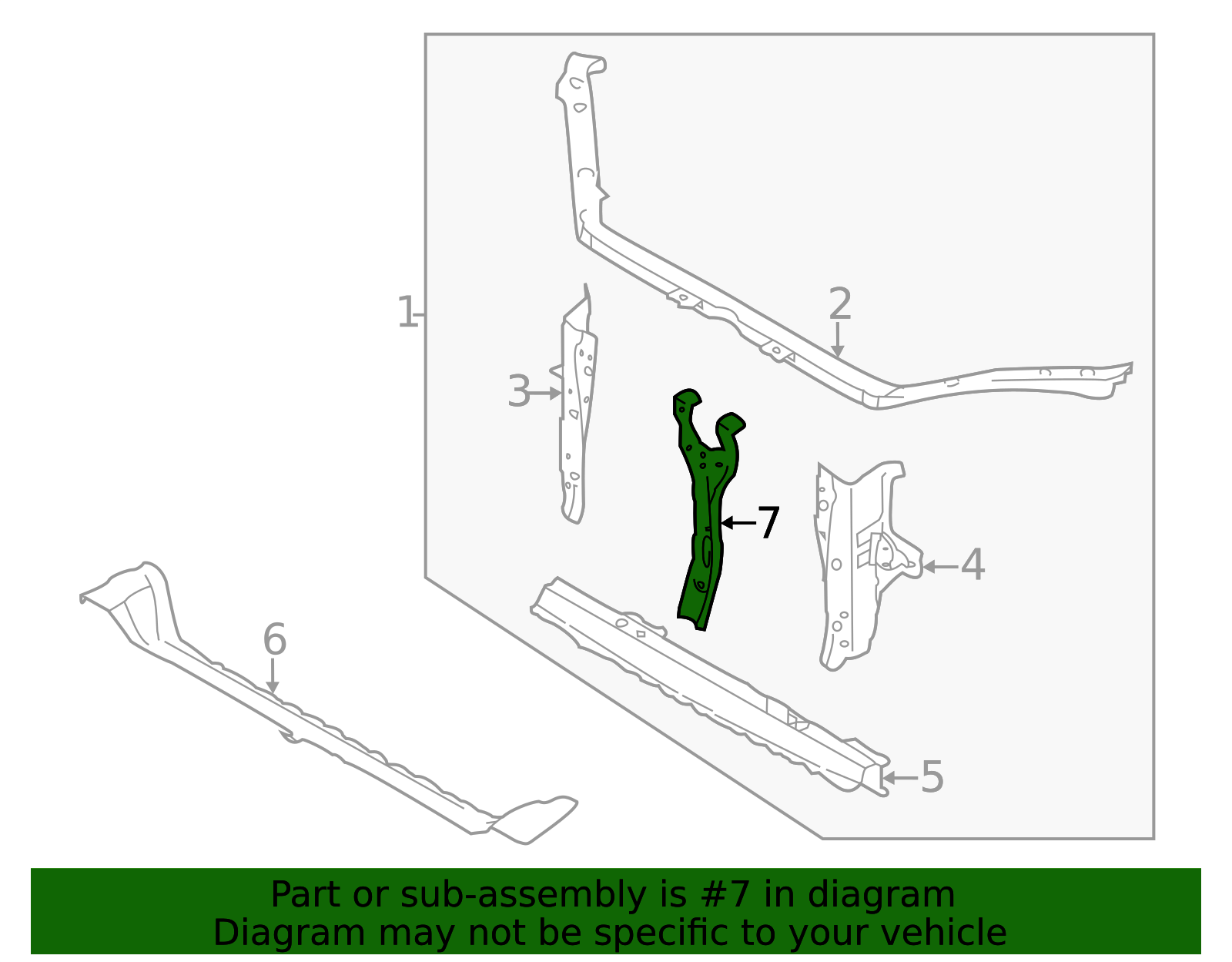2008-2014 Subaru Impreza Lock Support 53029FG0009P | Subaru Parts Guys