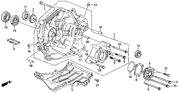 MT Clutch - Transfer Case 4WD for 1991 Honda Civic #0