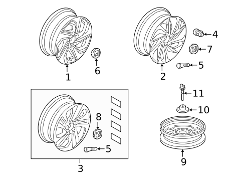 Wheels for 2022 Honda Insight #0