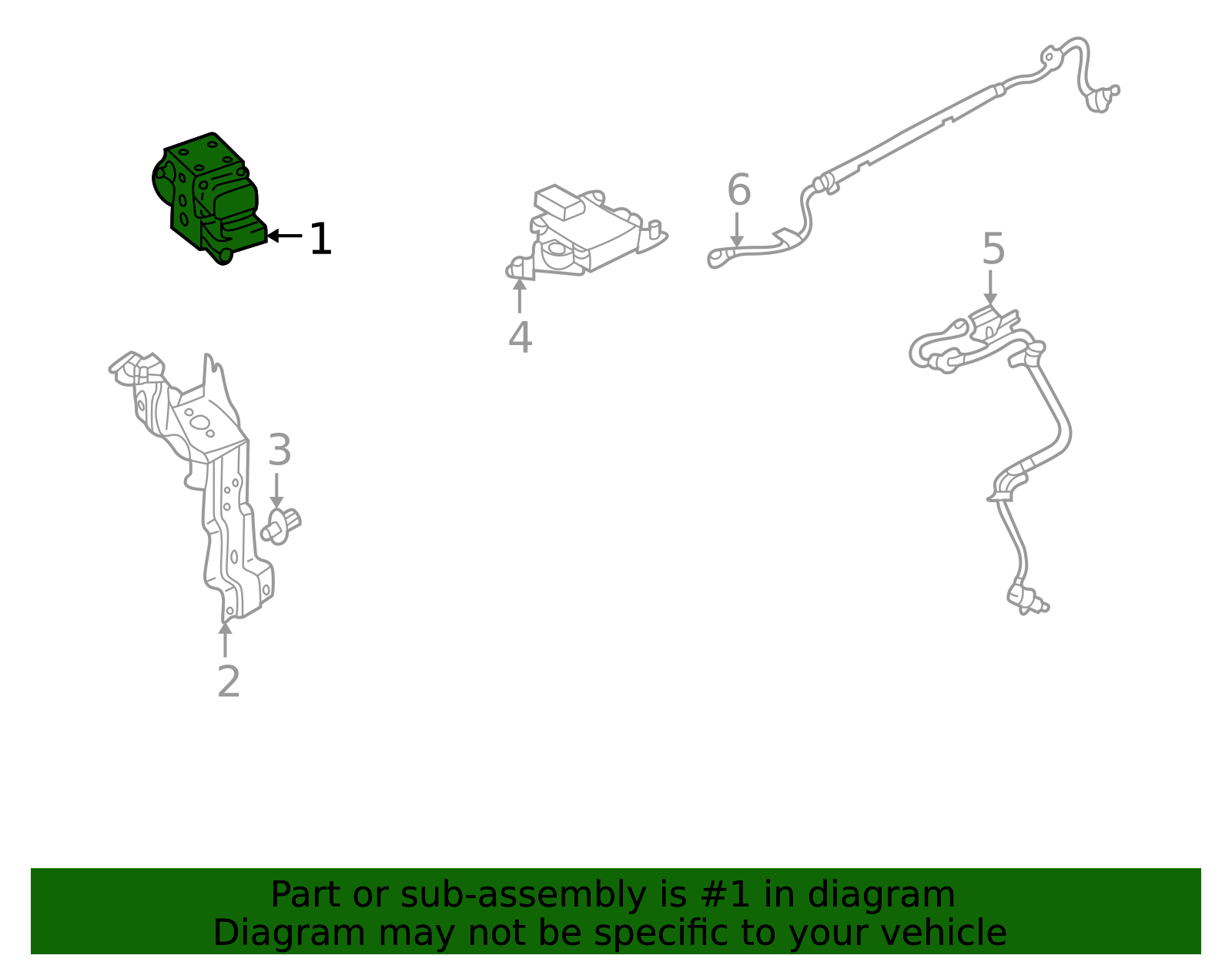 47660-2W666 - ABS Hydraulic Assembly 2000-2001 Nissan Pathfinder ...