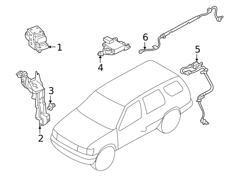ABS Components for 2002 Nissan Pathfinder #0