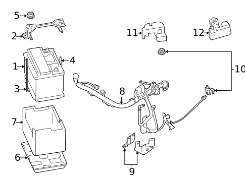 Battery for 2023 Subaru Legacy #0
