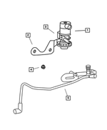 53013421AB - Emission Systems: Duty Cycle Purge Solenoid Bracket for Mopar Image