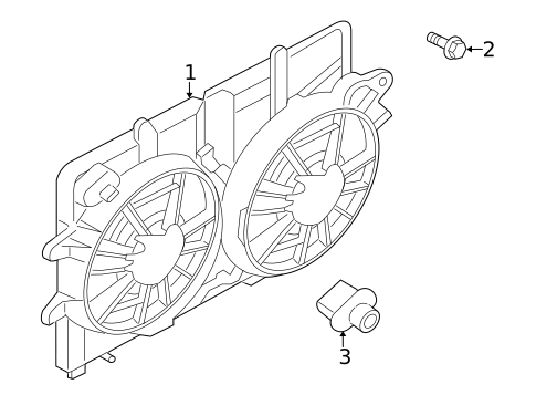 Cooling Fan for 2009 Mercury Mariner #0