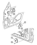 56043125AA - Instrument Panel and Radios and Consoles: Rear Door Speaker, Left Rear for Mopar Image