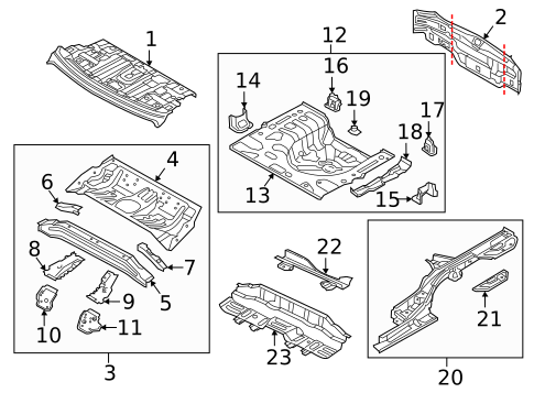 Rear Body for 2017 Kia Forte #0