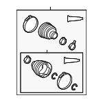 44270T030 - : 2009-2013 Toyota - Boot Kit for Toyota: Highlander, Sienna, Venza Image