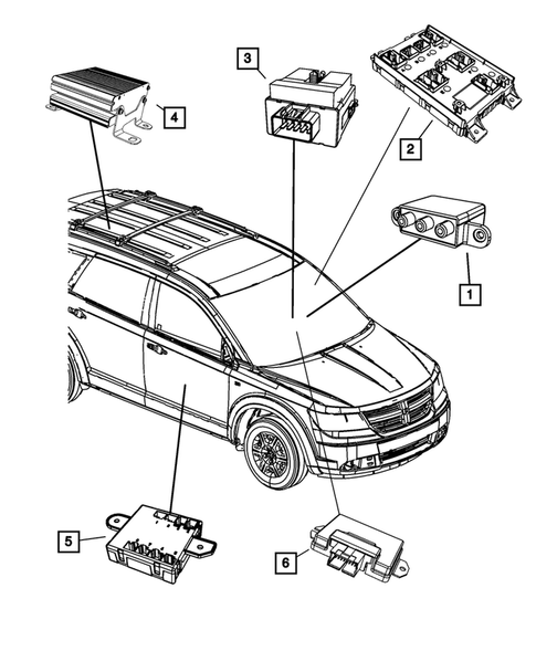 Keys, Modules and Engine Controllers for 2013 Dodge Journey #0