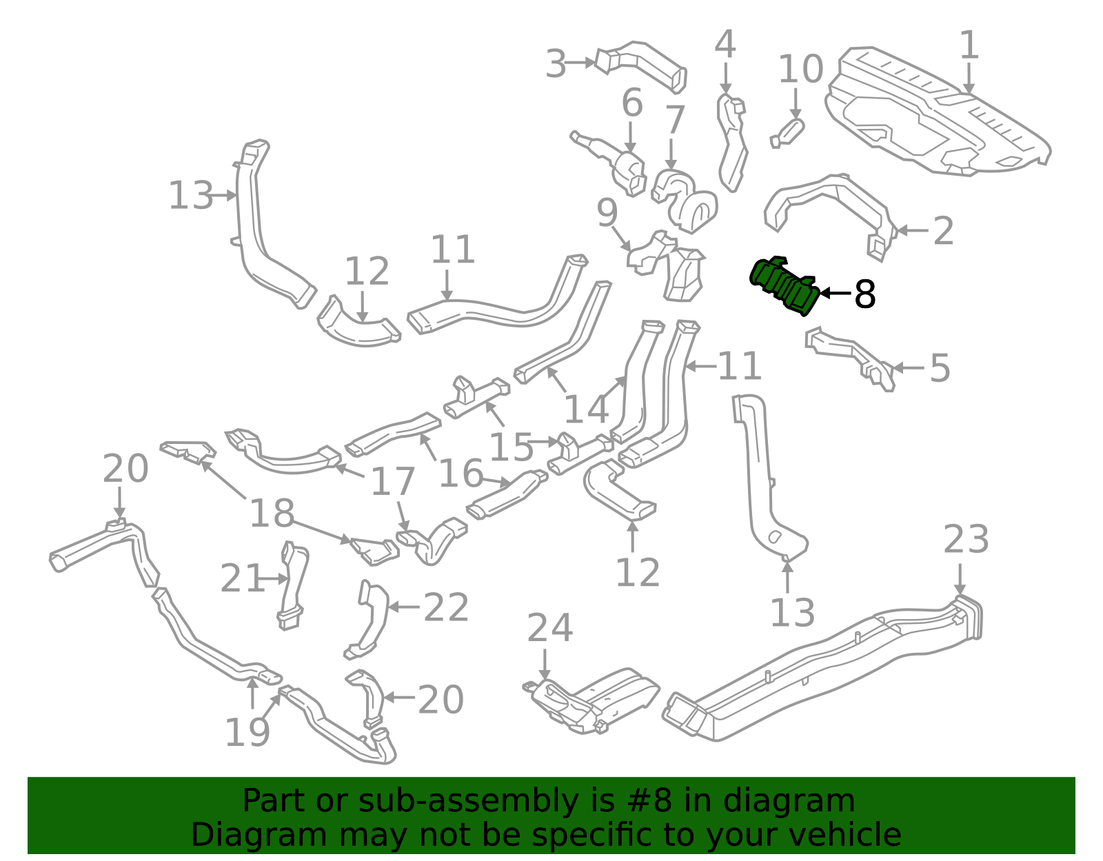 32277102 - HVAC Duct Adapter OEM Euro Parts