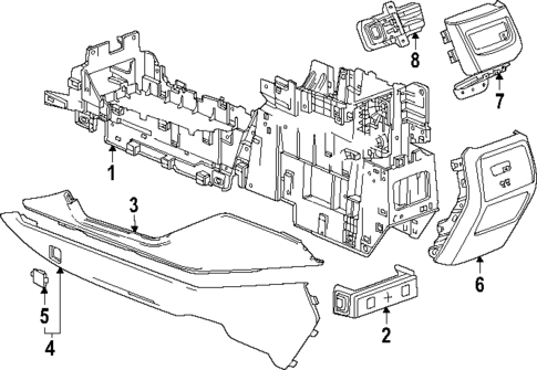 Center Console for 2025 Cadillac OPTIQ #1