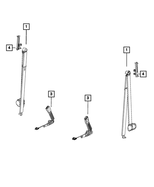 68134671AC - Restraints: Seat Belt Turning Loop Adjuster for Mopar Image