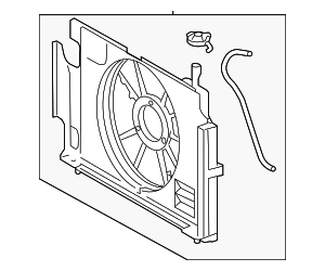 1671121150 - Belts &amp; Cooling: Fan Shroud for Toyota: Prius C Image