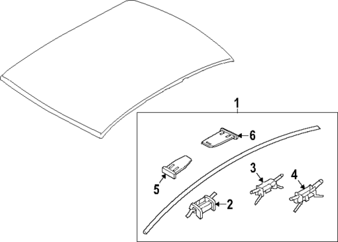 Exterior Trim - Roof for 2024 Hyundai Sonata #0
