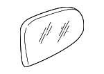 8761126000 - Body: Mirror Glass for Hyundai: Santa Fe Image